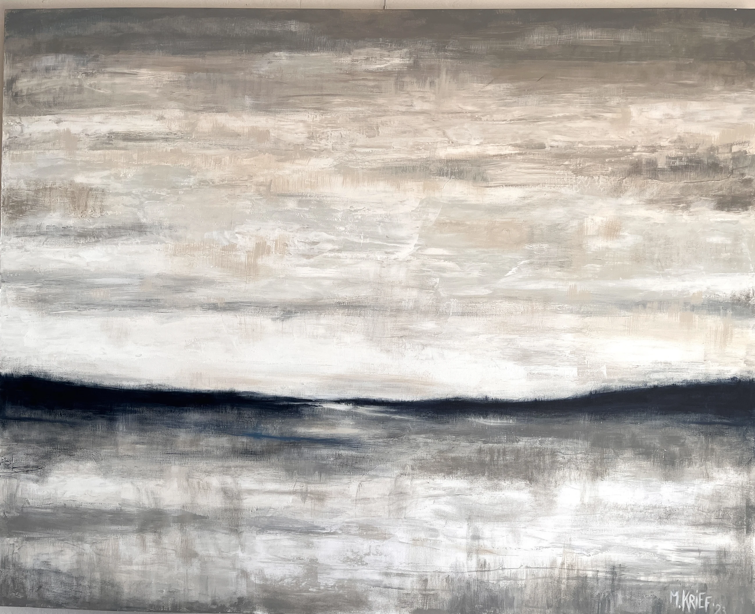 Atmospheric landscape painting