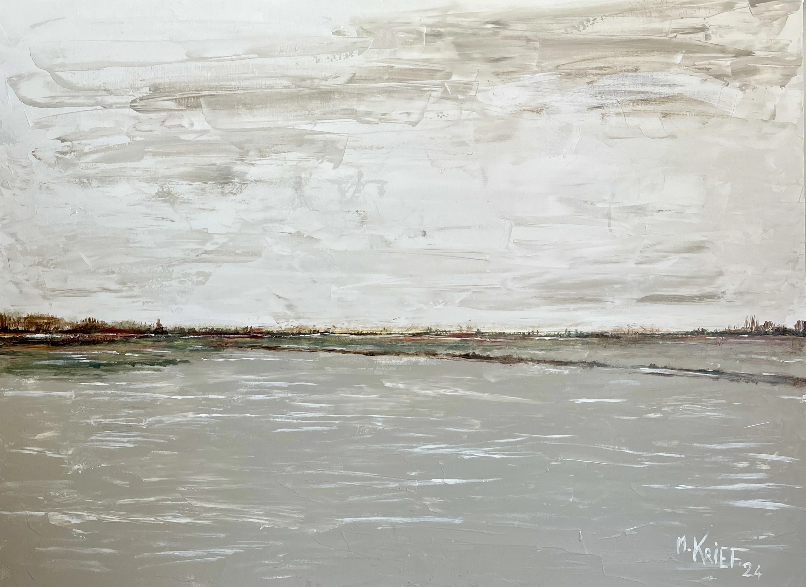 Pale atmospheric landscape