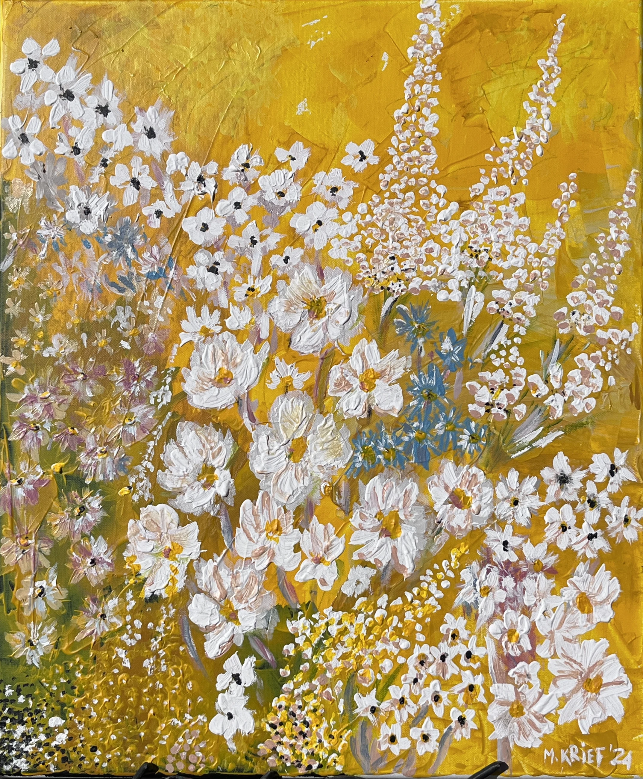 Yellow floral abstraction